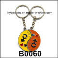 Belle porte-clés Panda, porte-clés en métal émail (GZHY-KA-021)